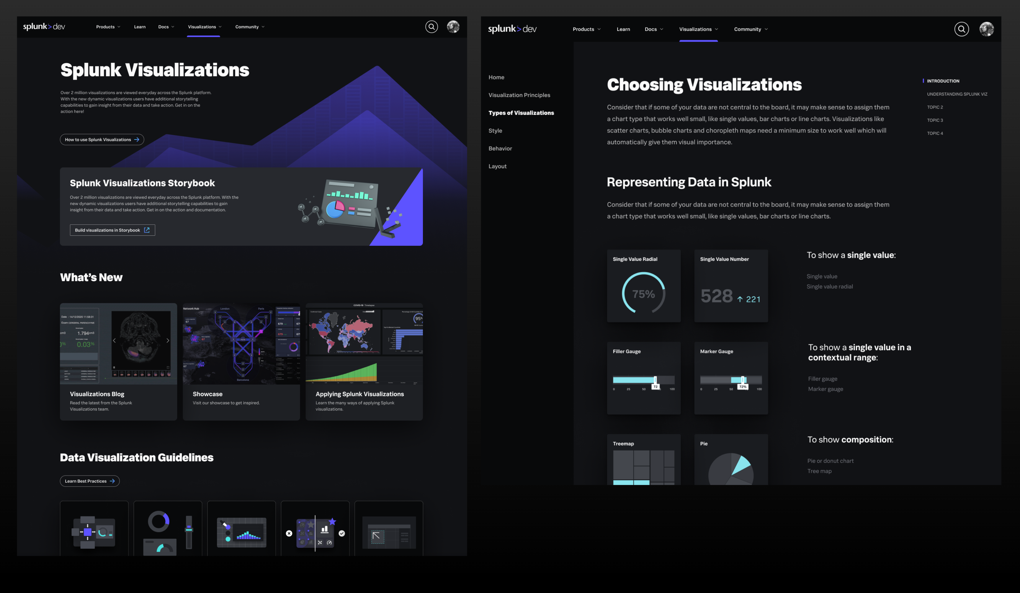 Splunk Developer Portal screenshot